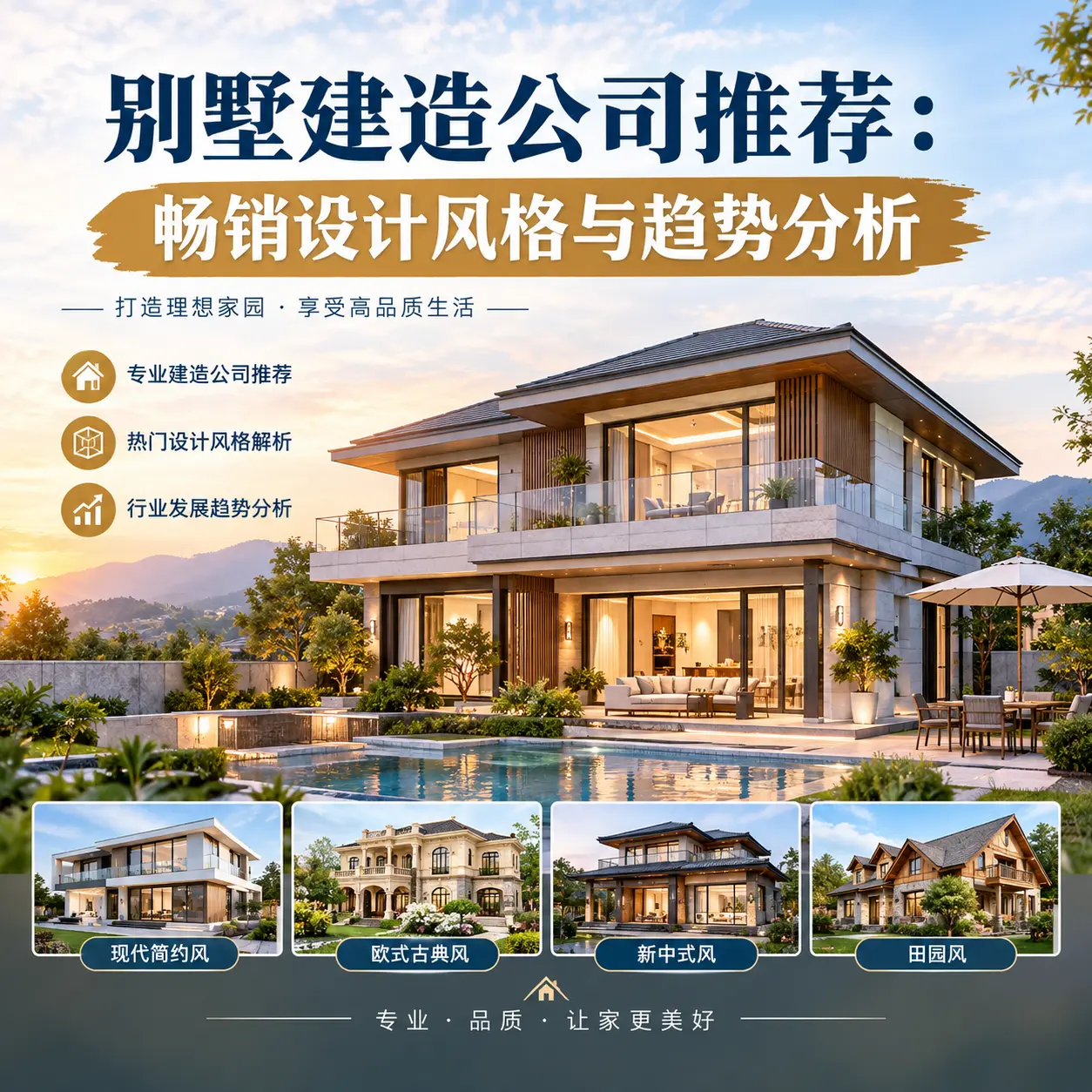 别墅建造公司推荐: 务川 畅销设计风格与趋势分析