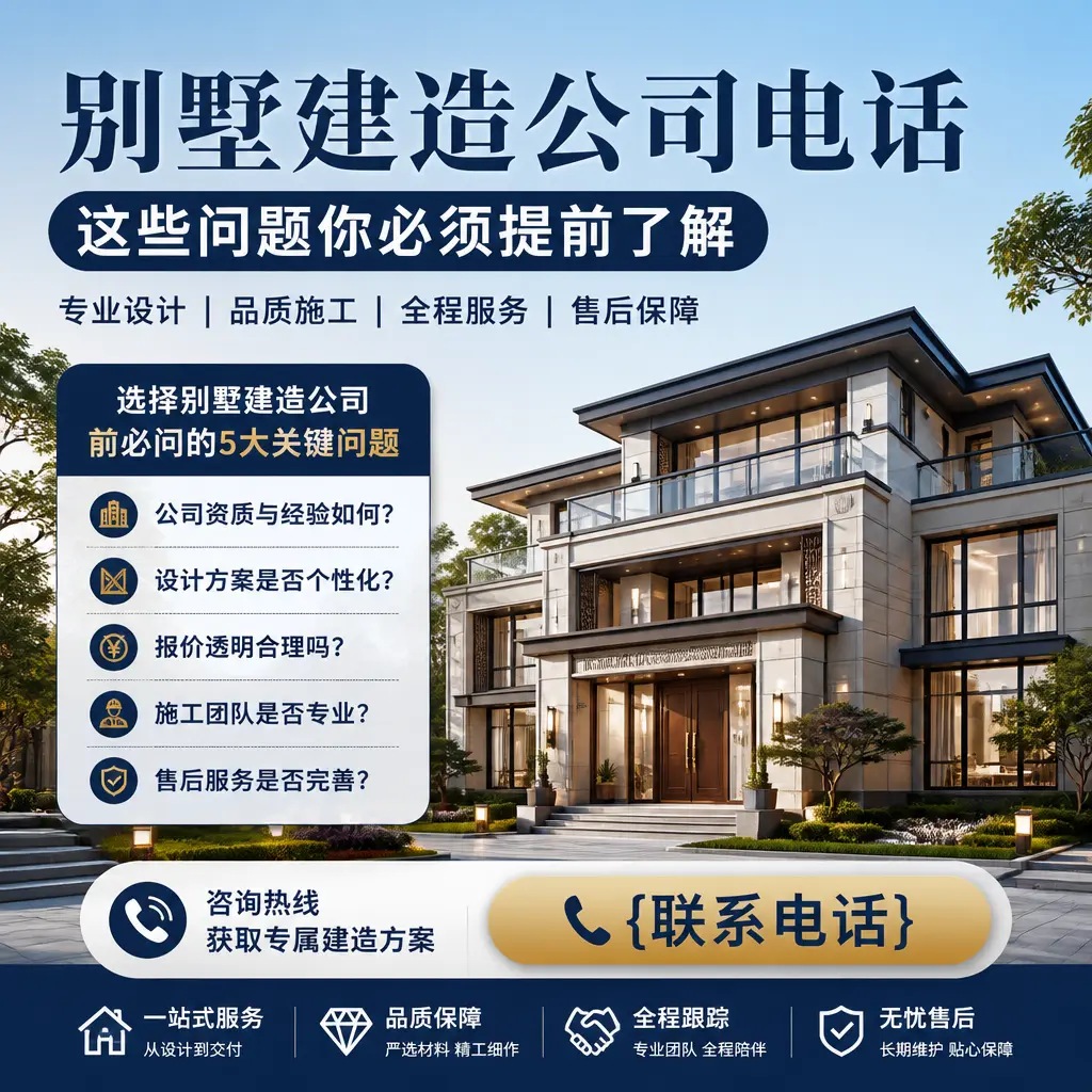 务川别墅建造公司电话，这些问题你必须提前了解