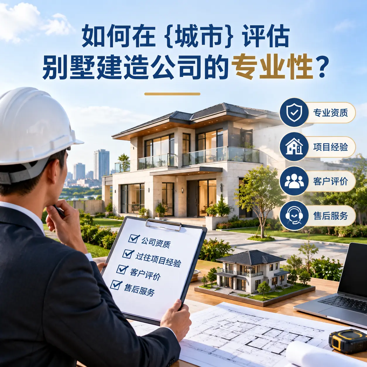 如何在 务川 评估别墅建造公司的专业性？